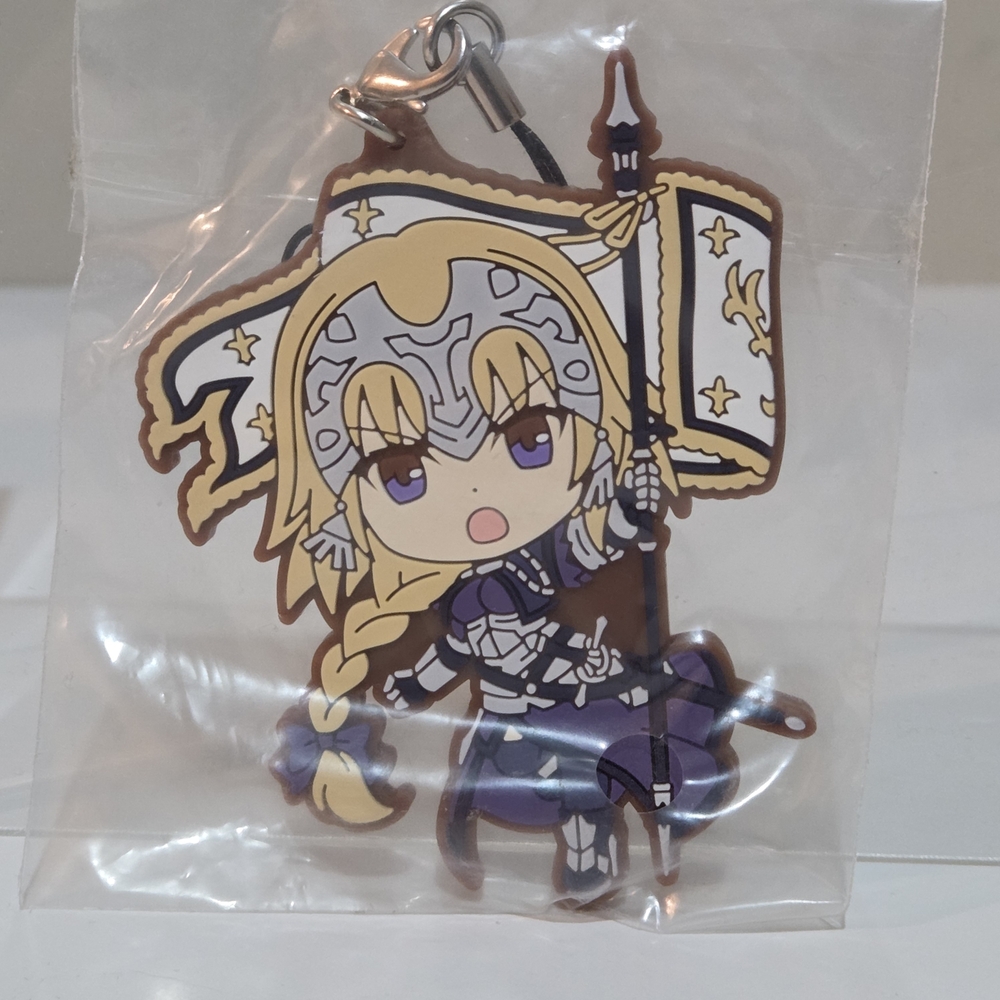 *4 for $20* Fate Apocrypha Jeanne d'Arc Rubber Strap Keychain Charm Anime Figure
